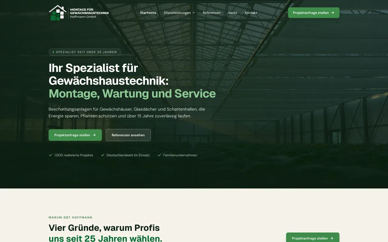 GBT Hoffmann – neue Website von Marketing Planet