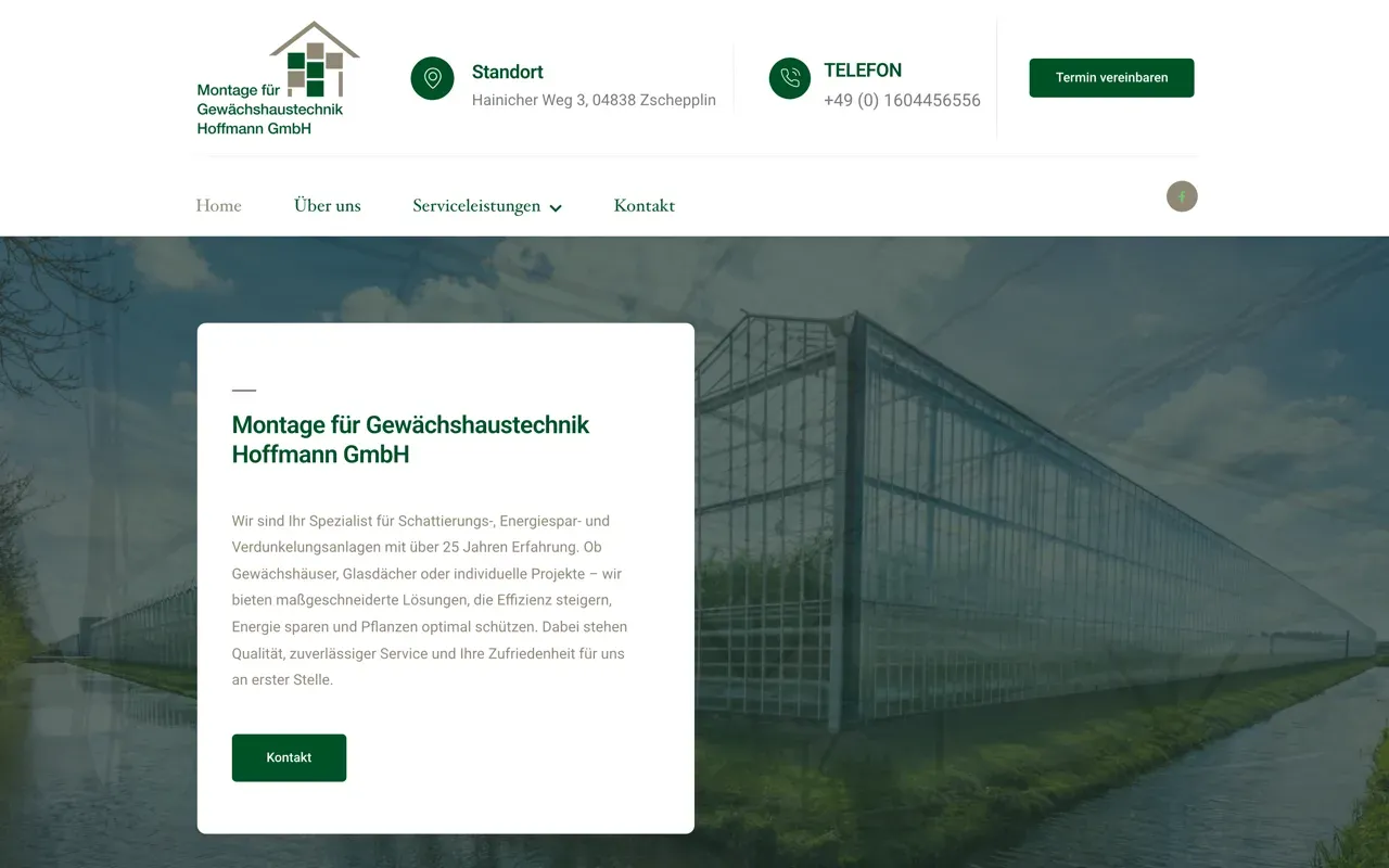 GBT Hoffmann – bisherige Website (vorher)