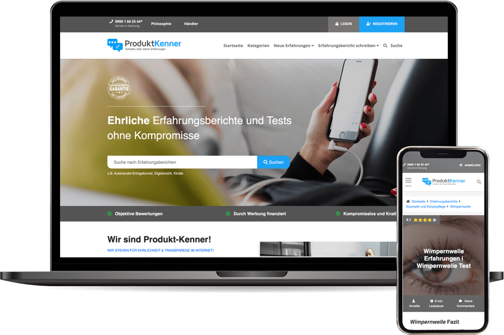 Produkt-Kenner ist ein durch WordPress entwickelter Blog mit einem eigenen WordPress-Theme