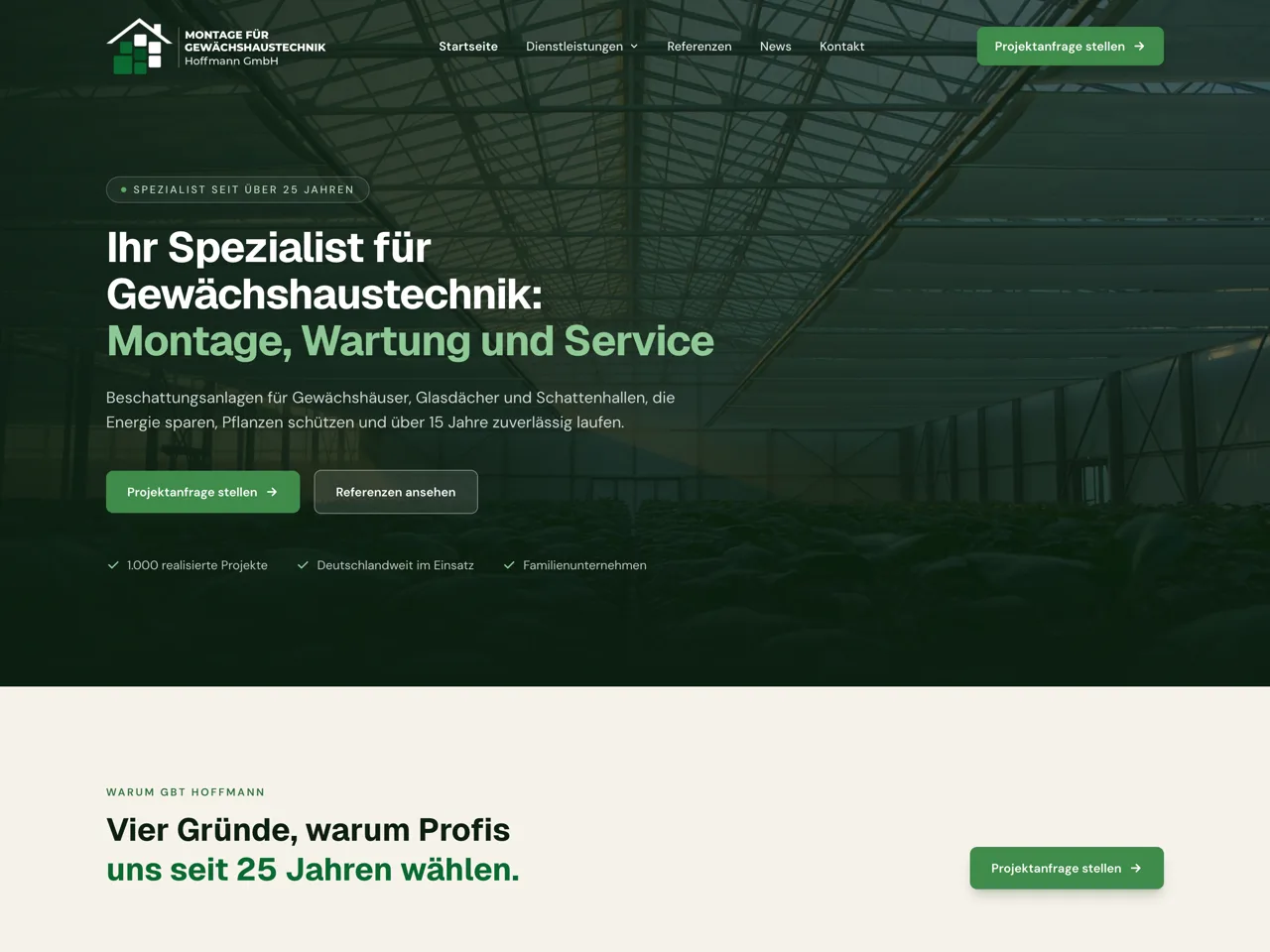 GBT Hoffmann GmbH – Website für Gewächshaustechnik, umgesetzt von Marketing Planet