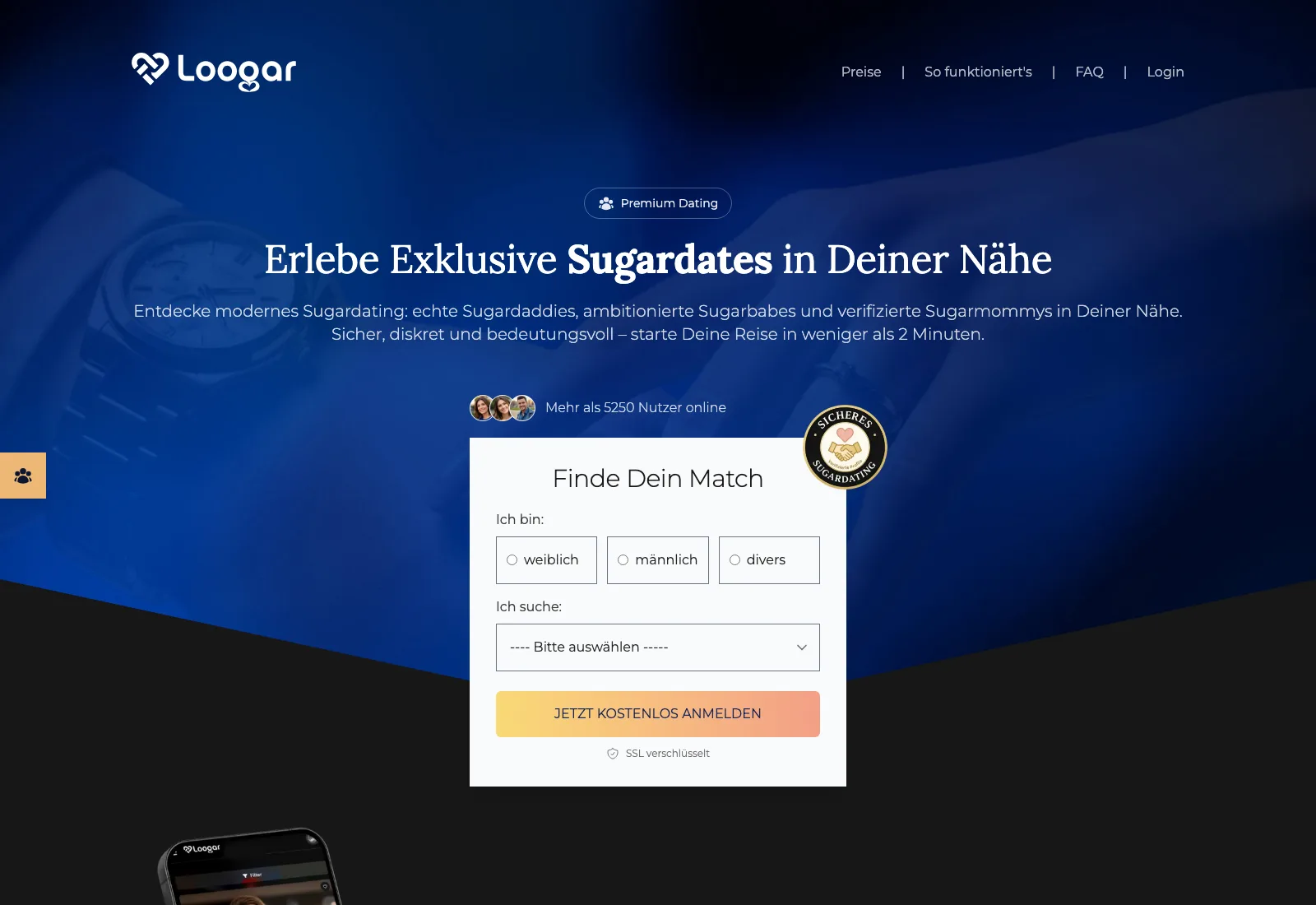 Website von Loogar, gebaut von Marketing Planet